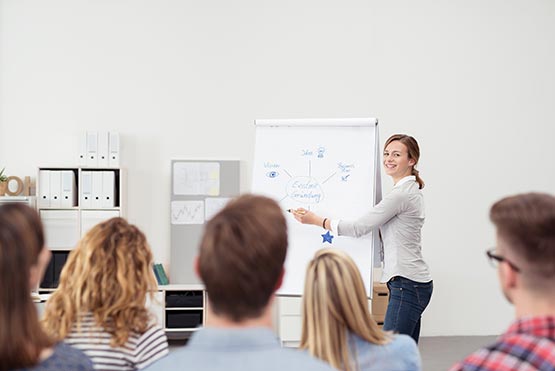 Salle de classe du centre de formation